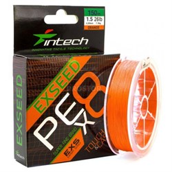 Шнур Intech Exseed PE 8X 150м / #1,5 / 0.205мм / 11,8кг Orange - фото 10845