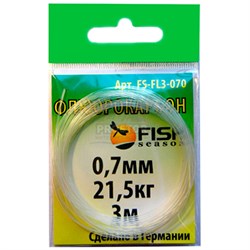 Поводковый мат.Флюрокарбон FISH Season 0.7мм / 21.5кг / 3м - фото 11051