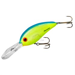 Воблер BOMBER Fat Free Shad Jr.BD6FCBSP 6.1см /14гр Chart/Blue Sparkle - фото 12227