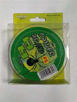 Плетёный шнур Expert Spider braid 0,10мм / 7,20кг / 130м(цв. зелёный) - фото 13881