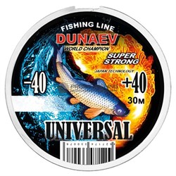 Леска Dunaev Universal 30м / 0,22мм / 4,3кг - фото 18465