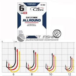 Крючок Cobra CA121MIX Allround №8 - фото 19065