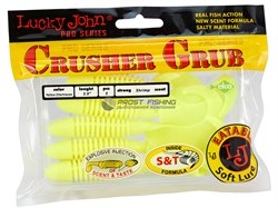 Виброхвосты  LJ Pro Series Grusher Grub 3.9 /9.9см/S88/5шт. - фото 19223