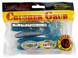 Виброхвосты  LJ Pro Series Grusher Grub 3.9 /9.9см/T05/5шт. - фото 19229