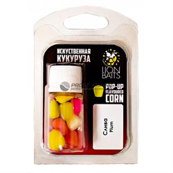 Кукуруза иск. Pop-up Flavoured Corn LION BAITS Слива - фото 21468