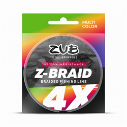 Шнур ZUB Z -BRAID MULTICOLOR 150m 0.14мм / 7.7кг - фото 23004