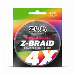 Шнур ZUB Z -BRAID MULTICOLOR 150m 0,28мм 19,20кг - фото 23404