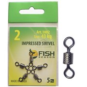 Вертлюг Fish season impressed swivel №7. 1002-07F