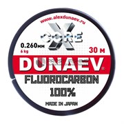 Леска Dunaev Fluorocarbon 100% 30м / 0.260мм / 6,0кг