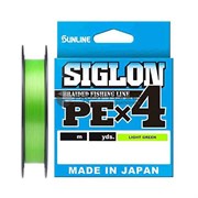 Шнур Sunline Siglon PE X4 150м / #1 / 0.171mm / 7.7кг / light green