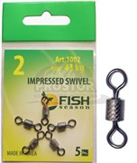 Вертлюг Fish season impressed swivel №3