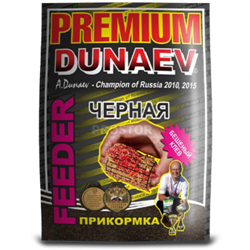 Прикормка Dunaev Premium 1кг Feeder чёрная - фото 13782