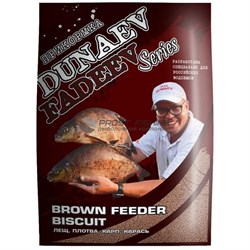 Прикормка Dunaev Fadeev fedeer brown biscuit 1кг - фото 17520