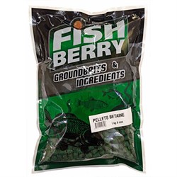 Пеллетс Fishberry зеленый бетаин 8 мм 1 кг - фото 21534