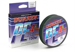 Шнур Dunaev BRAID PE 4x 150м 0,38мм - фото 23375