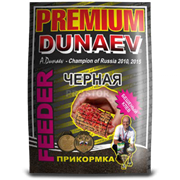 Прикормка Dunaev Premium 1кг Feeder чёрная