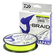 Плетёный шнур Daiwa J-Braid X4 135м/0,07мм/2.6кг/Yellow