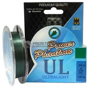 Шнур Power Phantom Ultralight 6x 105м / 0,07мм / 3,4кг green