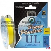 Шнур Power Phantom Ultralight 6x 105м / 0,08мм / 3,6кг yellow
