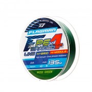 Шнур Flagman PE Hybrid F4 Moss Green 135м / 0,23мм / 11.4кг